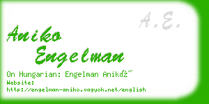 aniko engelman business card